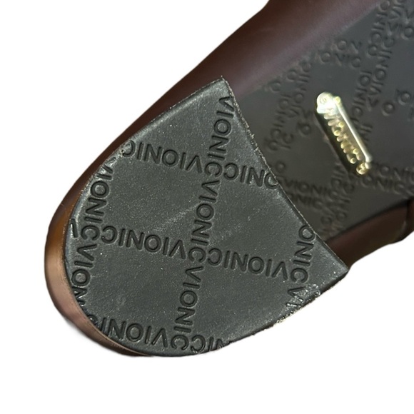 VIONIC 322 Kennedy Brown Leather Bootie Orthaheel Fall Winter 3" Heel sz 10 - Picture 7 of 8